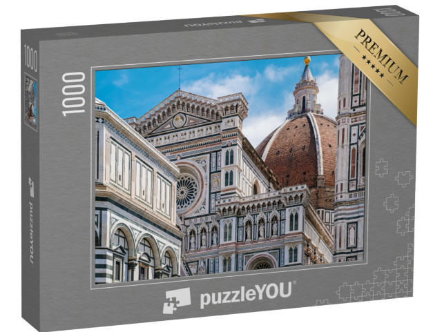 Puzzle 1000 Teile „Nahaufnahme der Kathedrale Santa Maria del Fiore, Florenz“