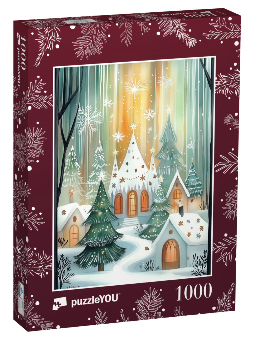 Puzzle 1000 Teile „Magisches Winterdorf“