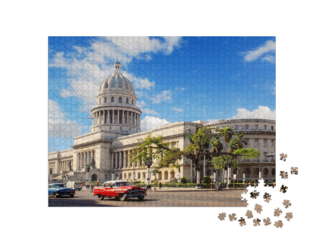 Puzzle 1000 Teile „Capitolio Gebäude, Havanna, Kuba“