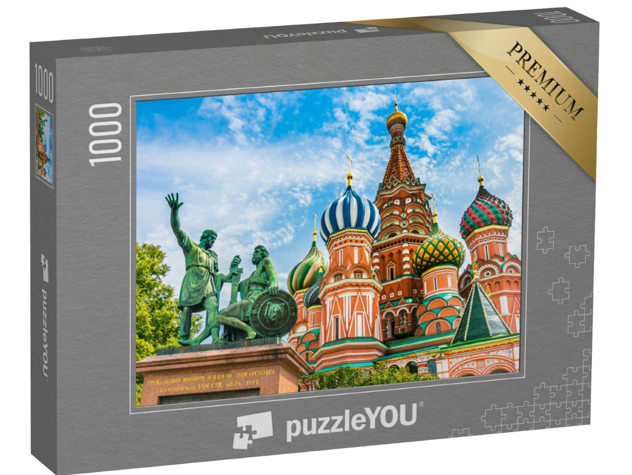 Puzzle 1000 Teile „St. Basils Kathedrale auf dem Roten Platz in Moskau, Russland“