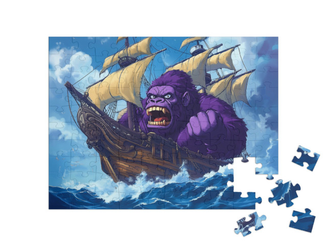 Puzzle 100 Teile „Eroberer der Wellen“