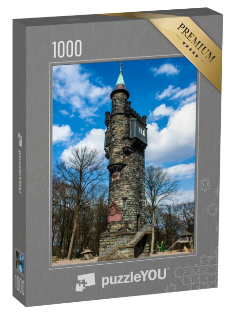 Puzzle 1000 Teile „Von-der-Heydt-Turm in Wuppertal, Deutschland“