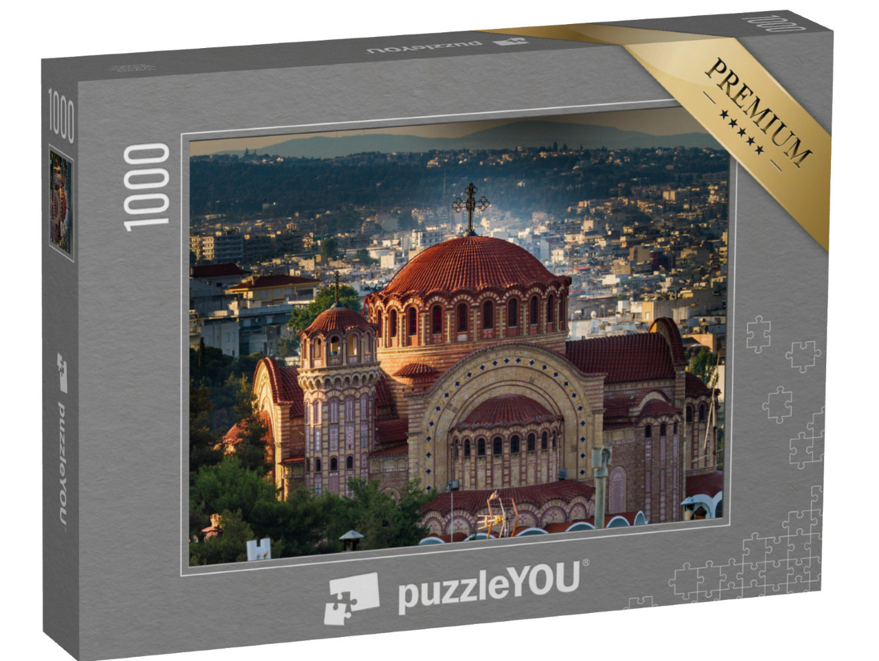Puzzle 1000 Teile „St. Paul Kirche Agios Pavlos, Thessaloniki, Griechenland“