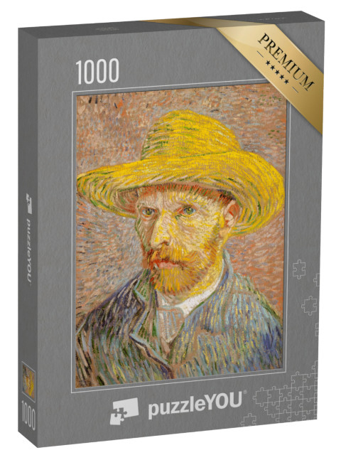 Puzzle 1000 Teile „Vincent van Gogh - Selbstbildnis mit Strohhut“