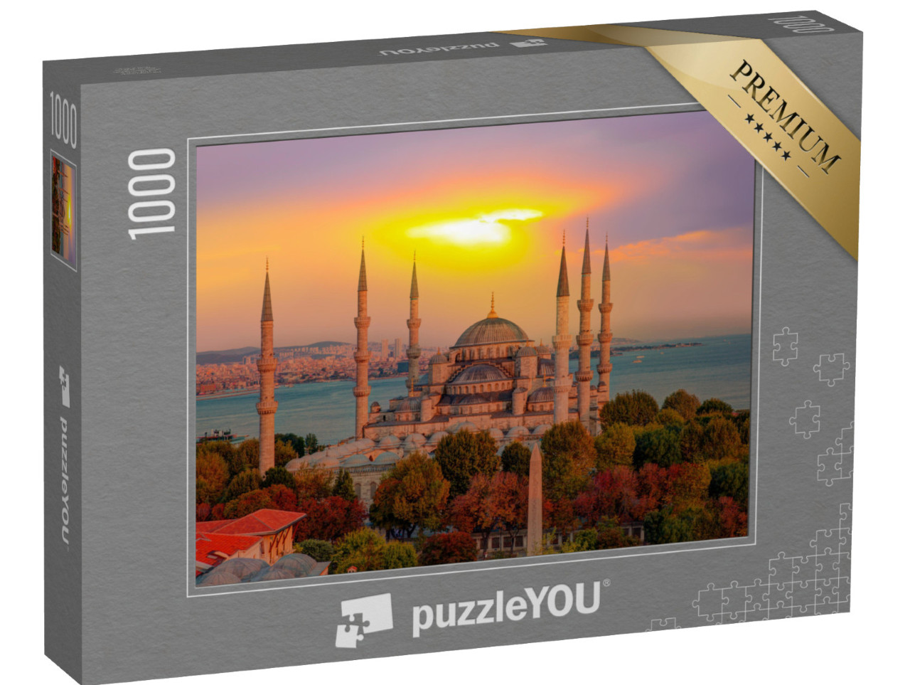 Puzzle 1000 Teile „Die Blaue Moschee, Istanbul, Türkei.“