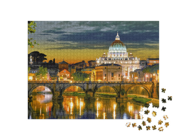 Puzzle 1000 Teile „Rom, Italien, Petersdom“