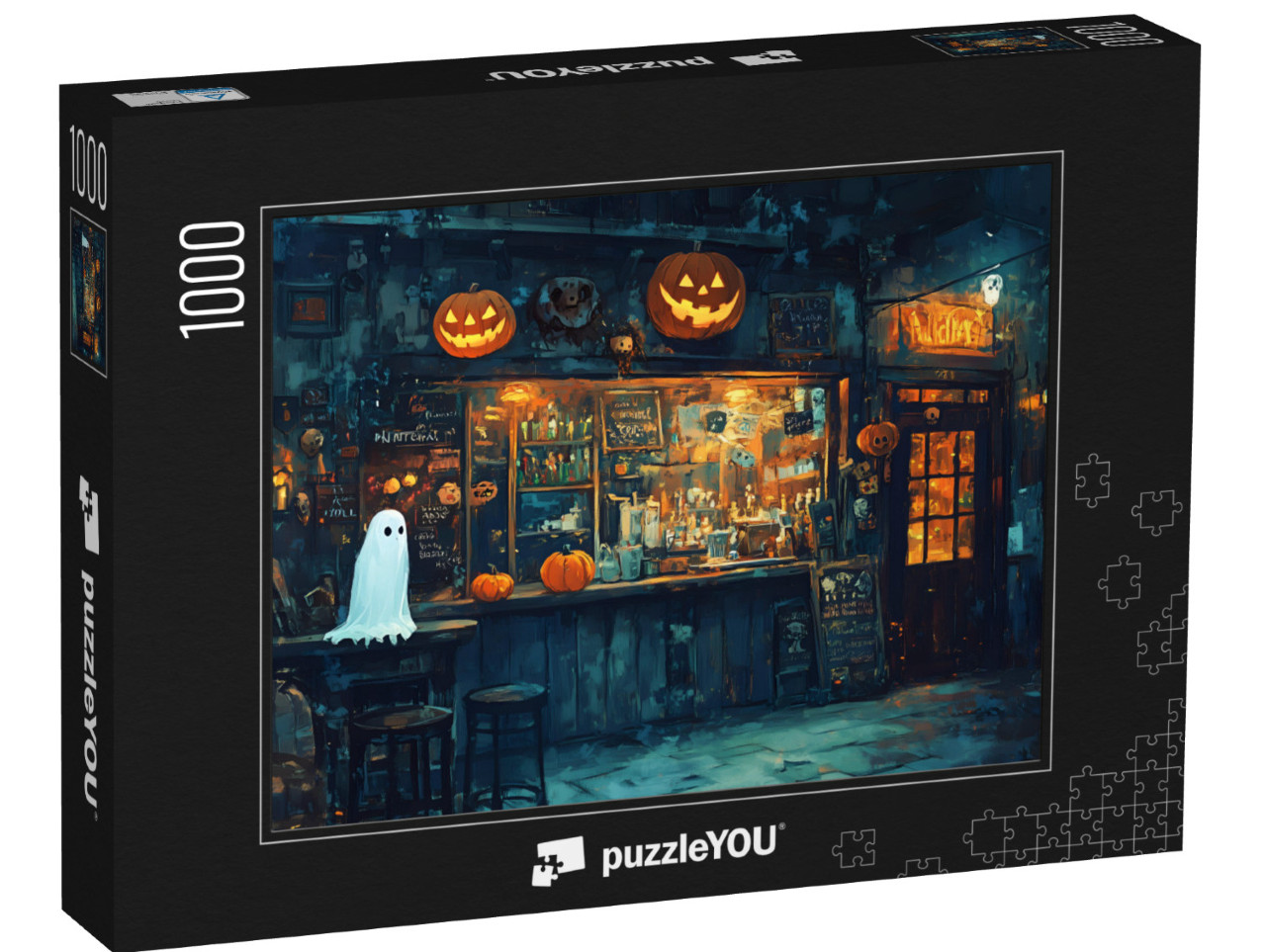 Puzzle 1000 Teile „Halloween Kiosk“