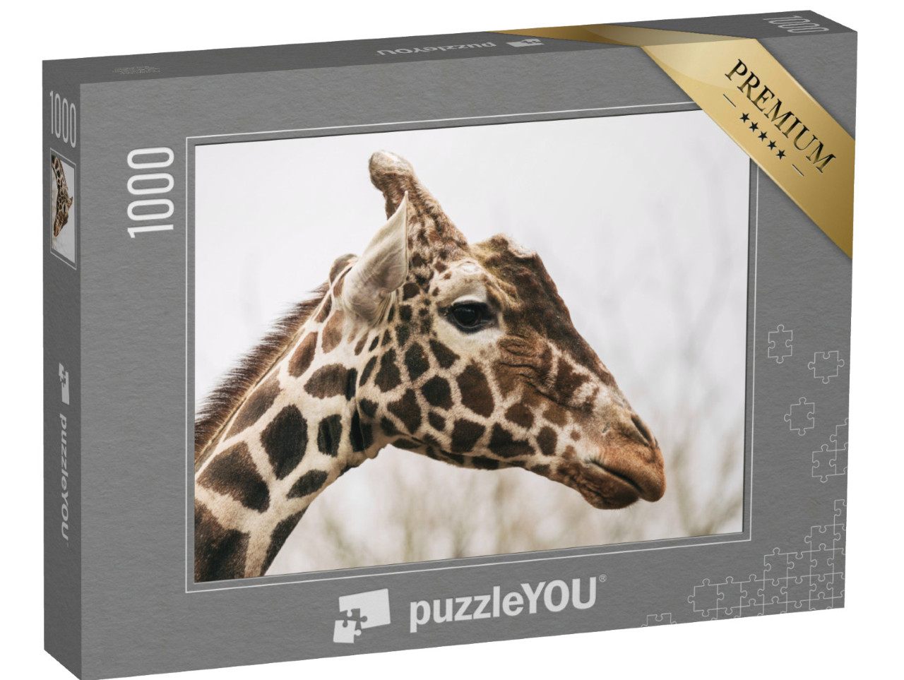 Puzzle 1000 Teile „Netzgiraffe, auch bekannt als Masai-Giraffe“