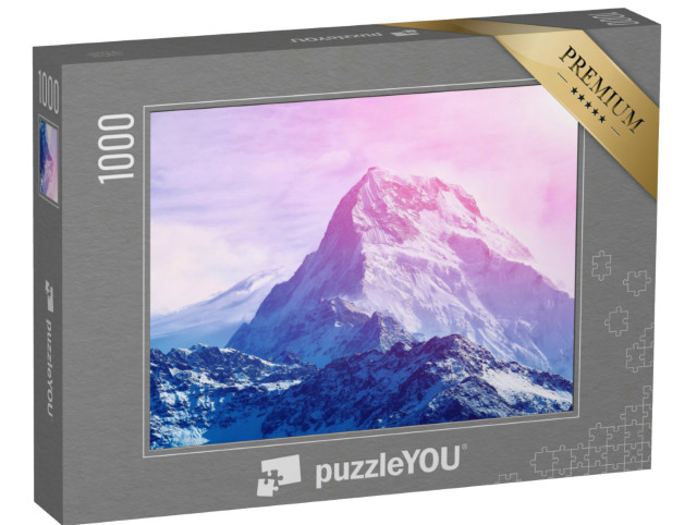 Puzzle 1000 Teile „Fantastischer Sonnenaufgang in den Bergen“