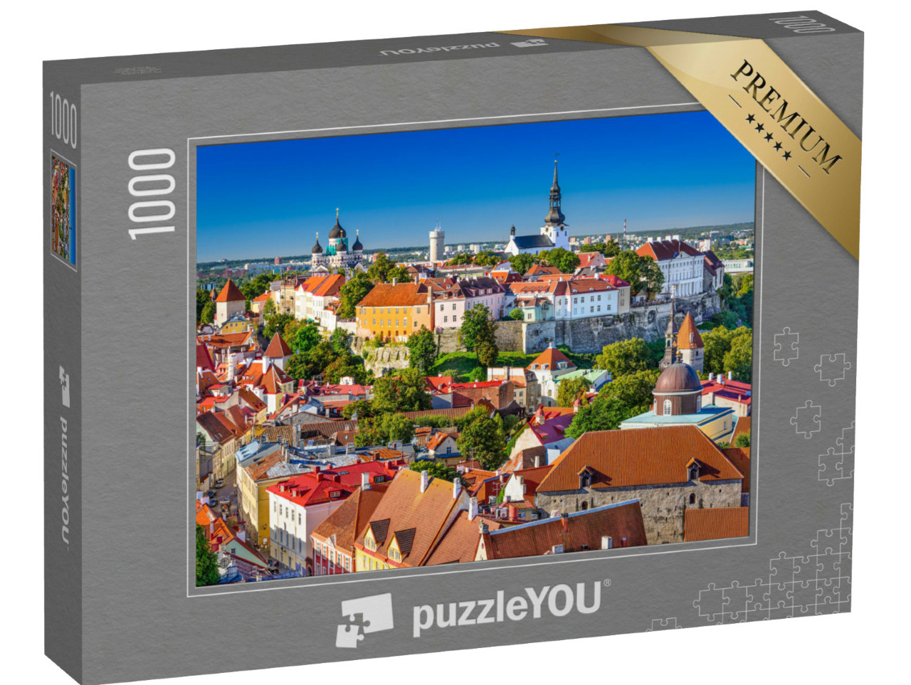 Puzzle 1000 Teile „Bezaubernde Altstadt von Tallinn, Estland“