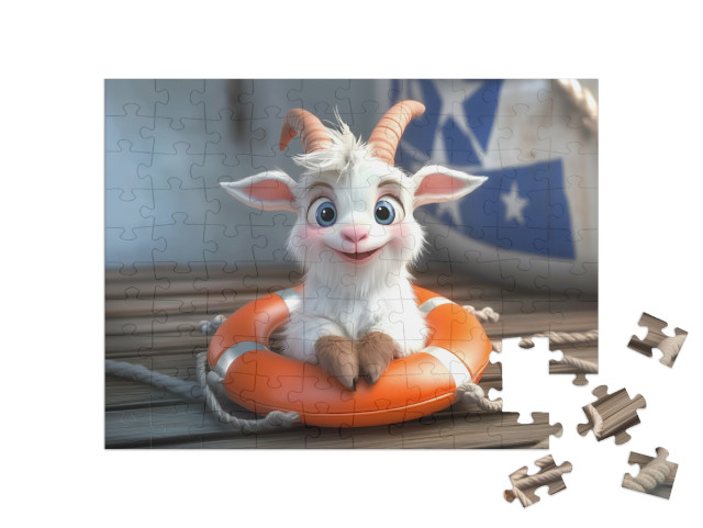 Puzzle 100 Teile „(Ziegen-)Bock auf Abenteuer“