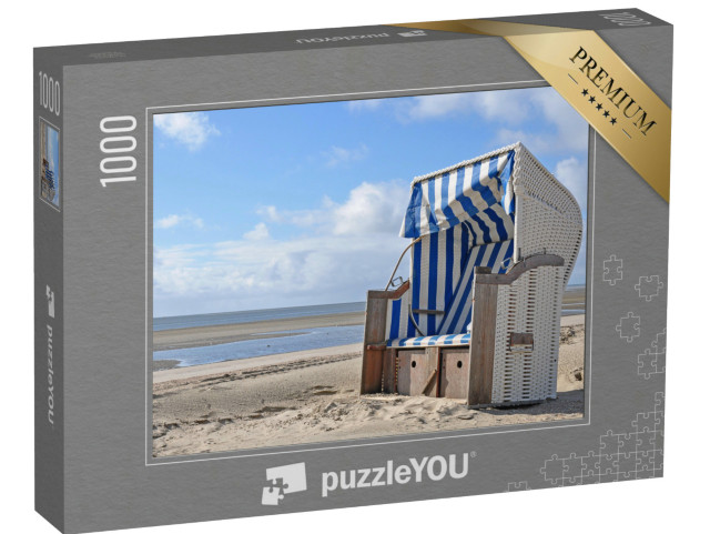 Puzzle 1000 Teile „Sandkorb auf Föhr, Schleswig-Holstein, Deutschland“