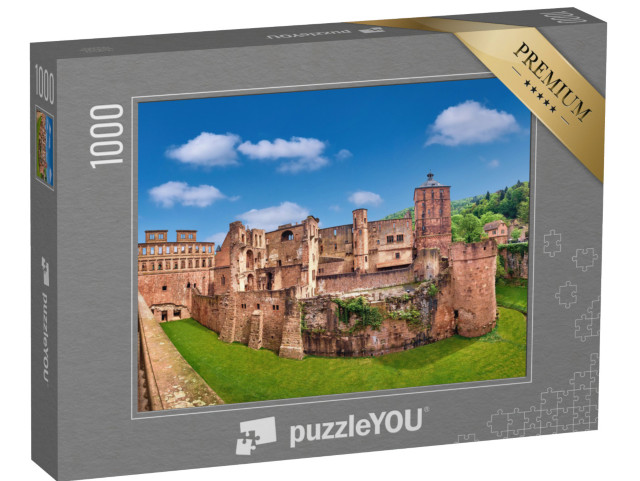 Puzzle 1000 Teile „Beeindruckende Ruinen des Heidelberger Schlosses, Deutschland“