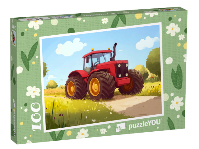 Puzzle 100 Teile „Große Räder, große Abenteuer“