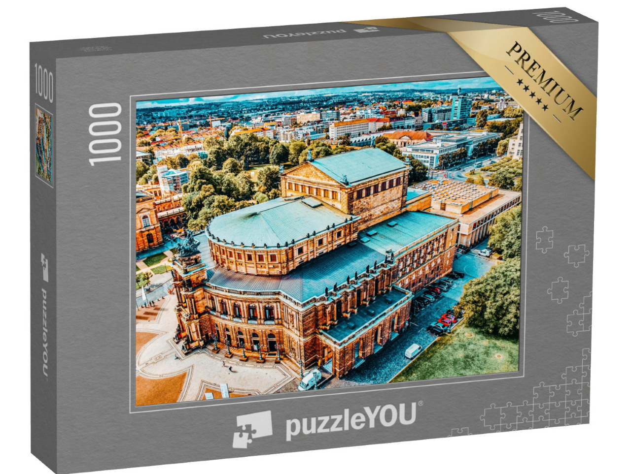 Puzzle 1000 Teile „Die Semperoper in Dresden, Sachsen, Deutschland“