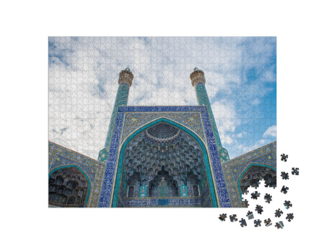 Puzzle 1000 Teile „Eingang zur Schah-Moschee in Isfahan, Iran“