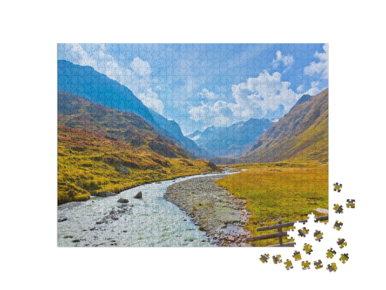 Puzzle 1000 Teile „Wandern im Stubaital in Österreich“