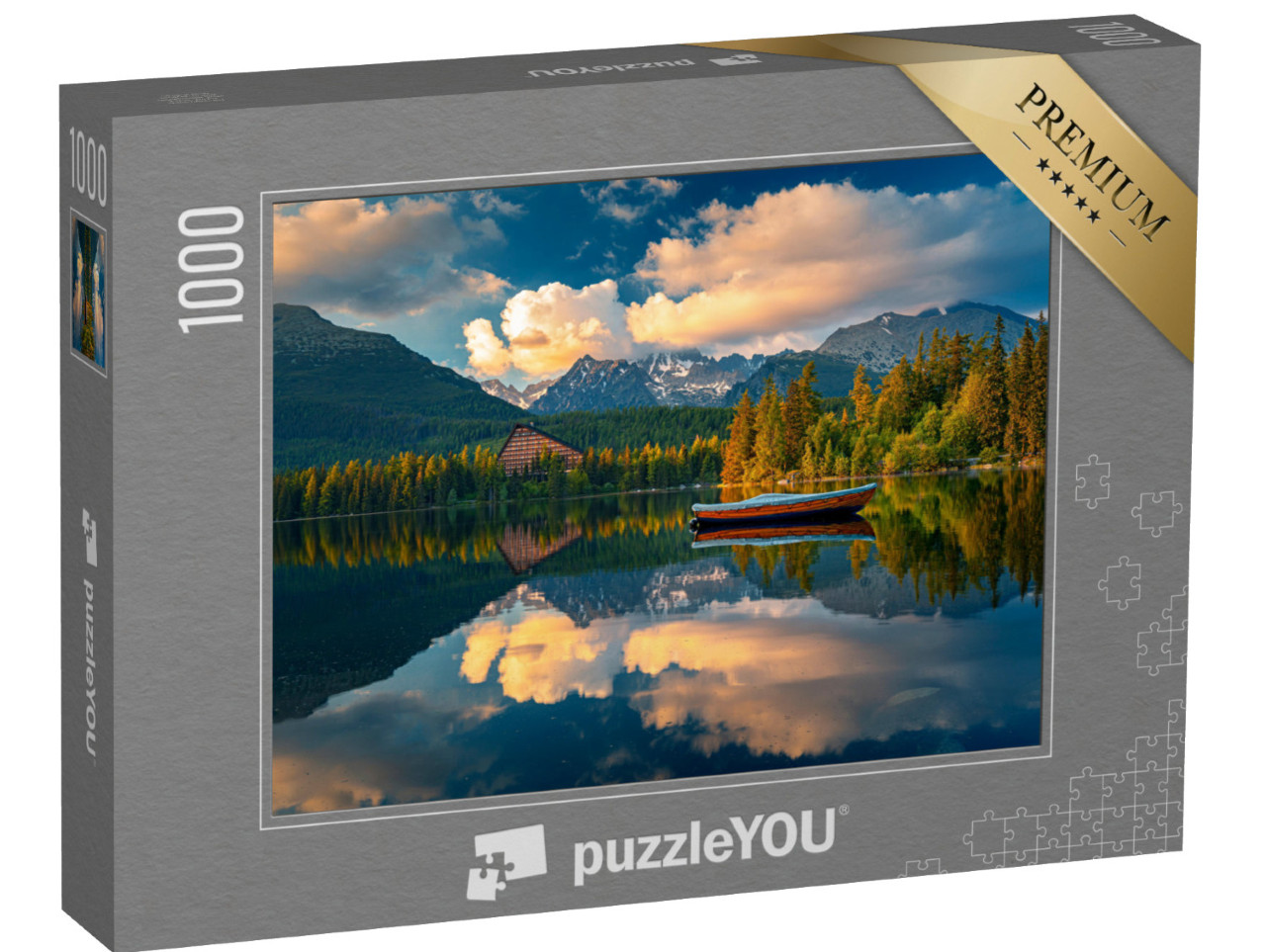 Puzzle 1000 Teile „Hohe Tatra am Morgen, Slowakei“