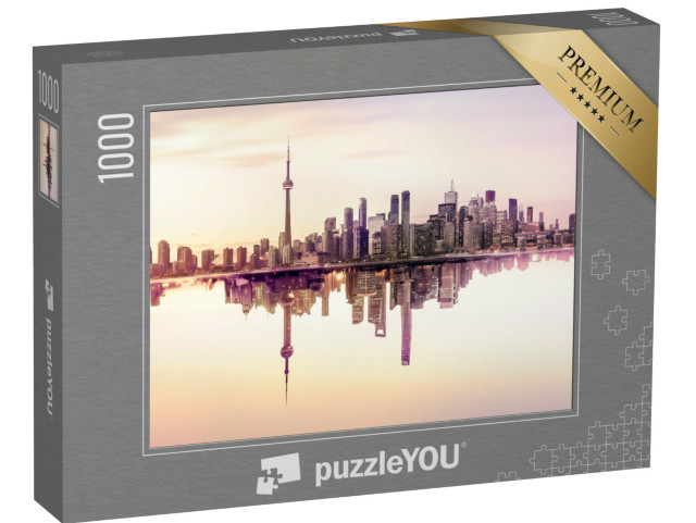Puzzle 1000 Teile „Die Skyline von Toronto, spiegelndes Wasser“