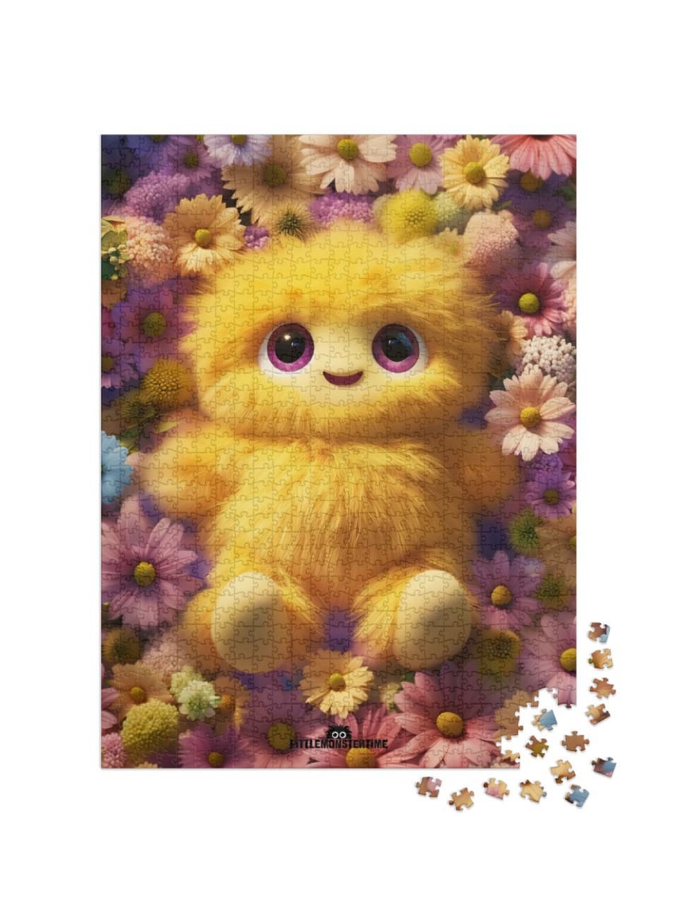 Puzzle 1000 Teile „LITTLEMONSTERTIME: Bloomy Blossom“