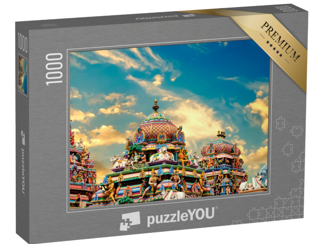 Puzzle 1000 Teile „Bild von bunten Gopura in Tamil Nadu, Indien“
