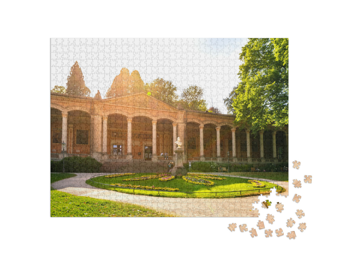 Puzzle 1000 Teile „Historische Trinkhalle in Baden-Baden, Deutschland“