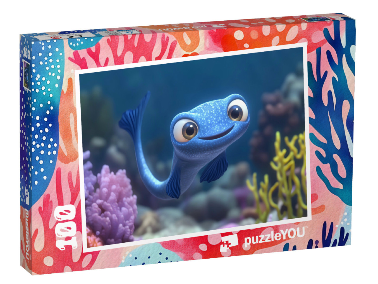 Puzzle 100 Teile „Bubbles und der Zauber des Ozeans“