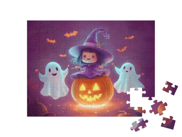 Puzzle 100 Teile „Geister und Zaubertricks“
