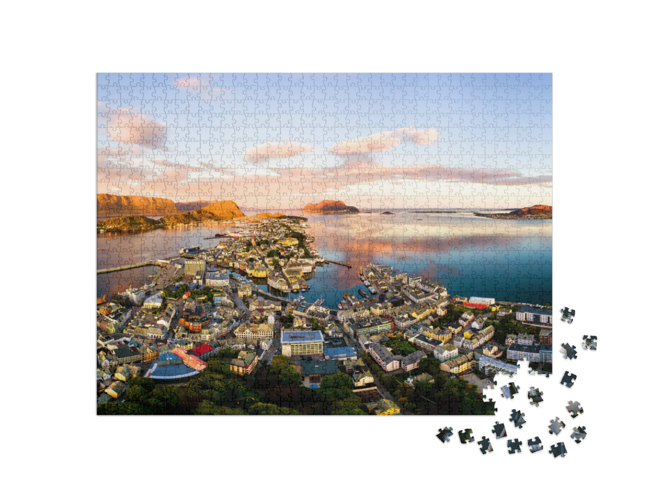 Puzzle 1000 Teile „Alesund, Norwegen“