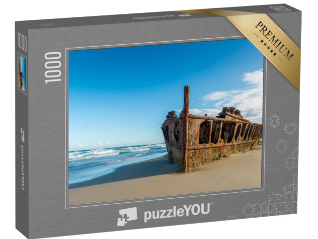 Puzzle 1000 Teile „Historisches Wrack der SS Maheno, Fraser Island, Australien“