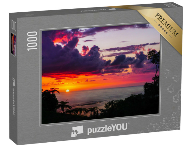 Puzzle 1000 Teile „Spektakulärer Sonnenuntergang über dem Dschungel“