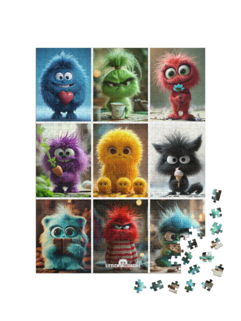 Puzzle 500 Teile „LITTLEMONSTERTIME: Collage“