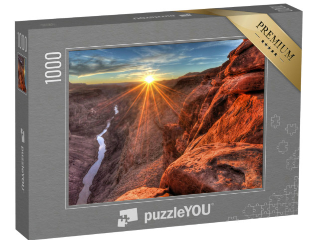 Puzzle 1000 Teile „Sonnenuntergang am Toroweap, Grand Canyon National Park, Arizona“