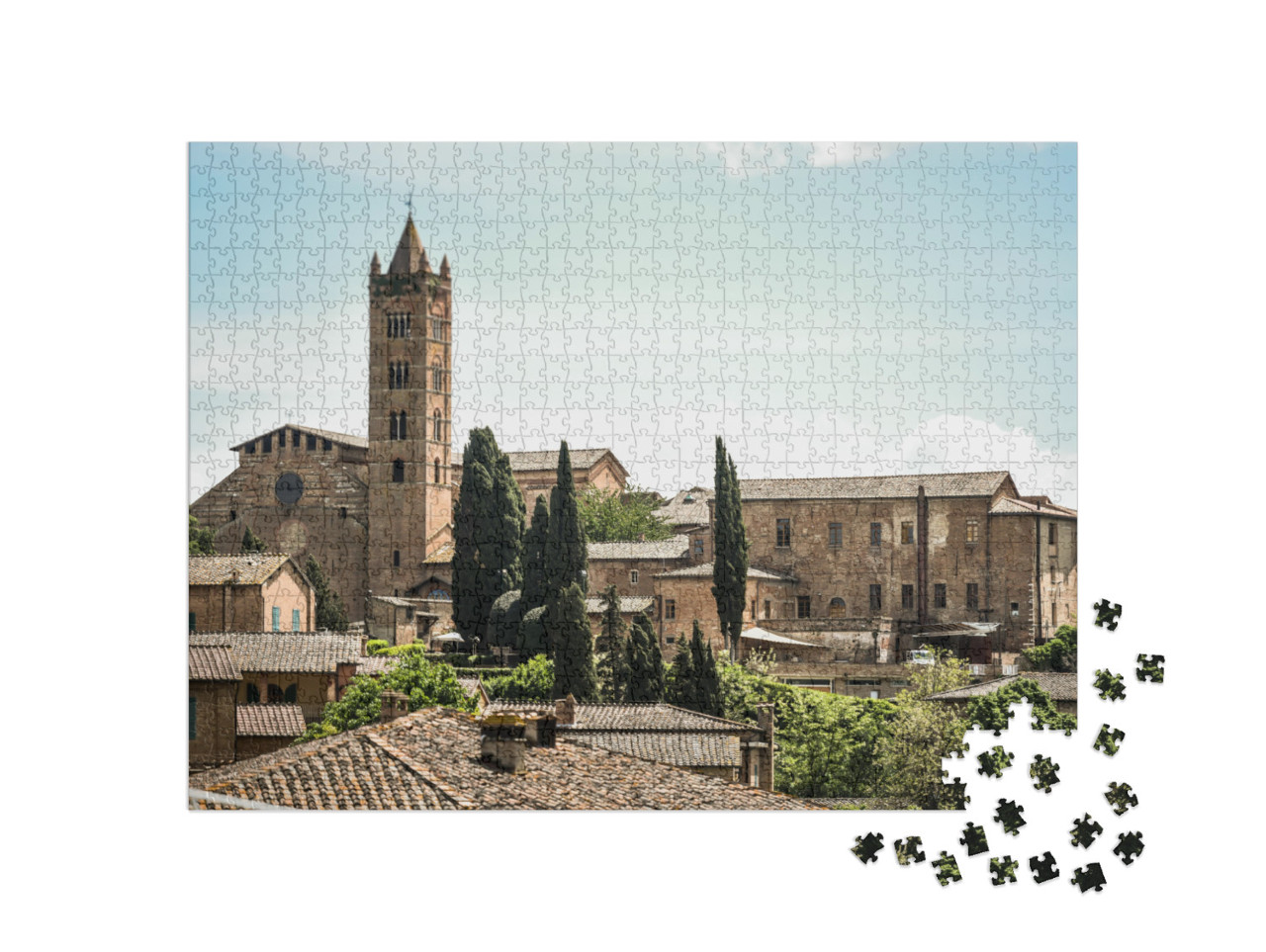 Puzzle 1000 Teile „Wunderschöne Stadt Siena, Toskana, Italien“