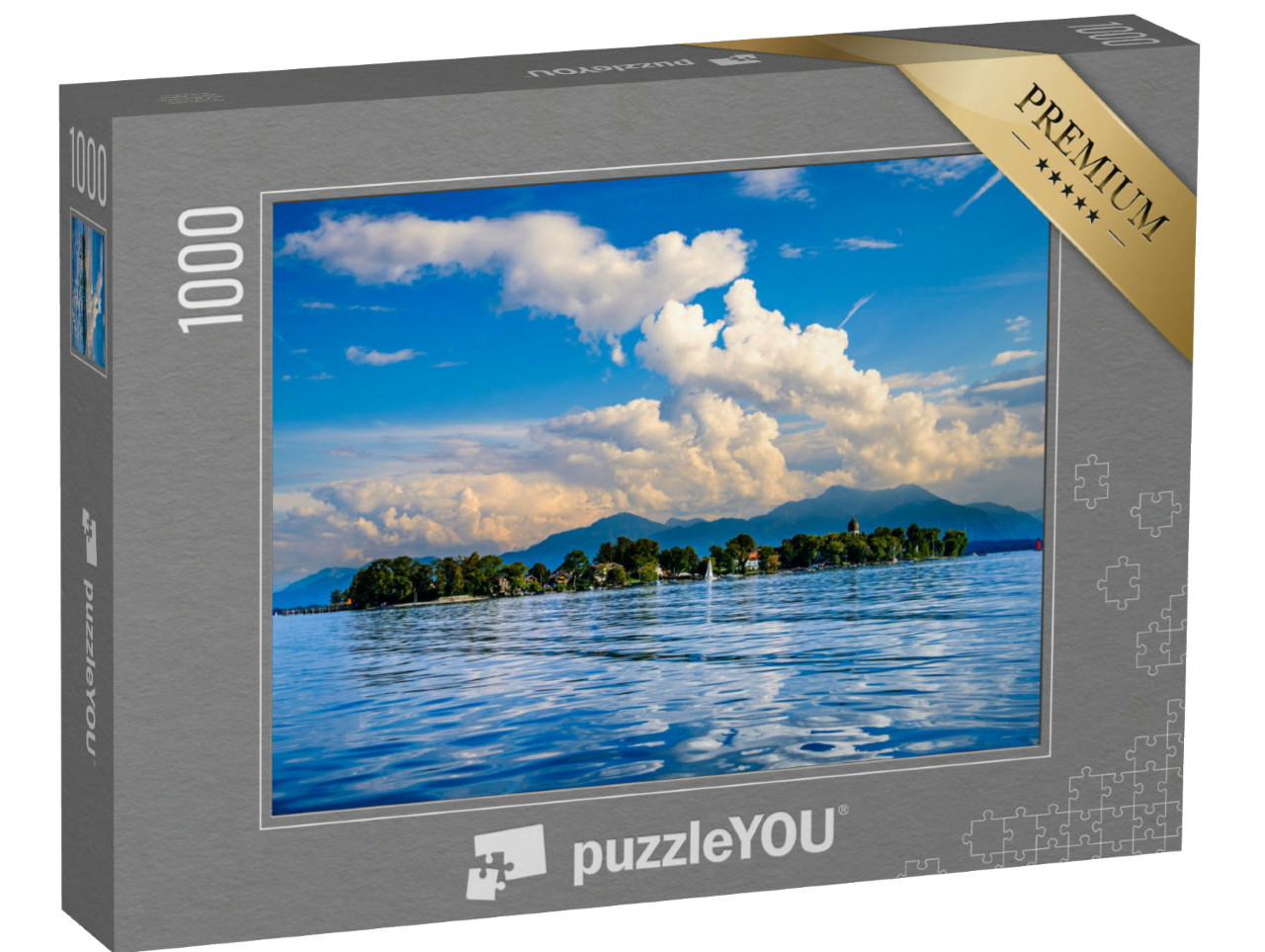 Puzzle 1000 Teile „Berühmte Fraueninsel auf dem Chiemsee, Bayern“