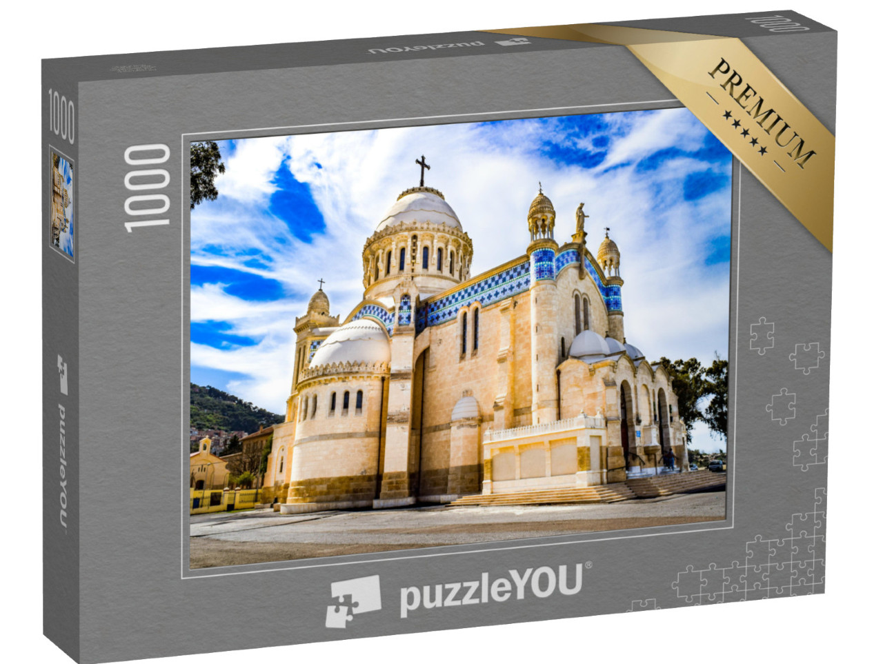 Puzzle 1000 Teile „Kathedrale Notre Dame d'Afrique in Algier, Algerien“