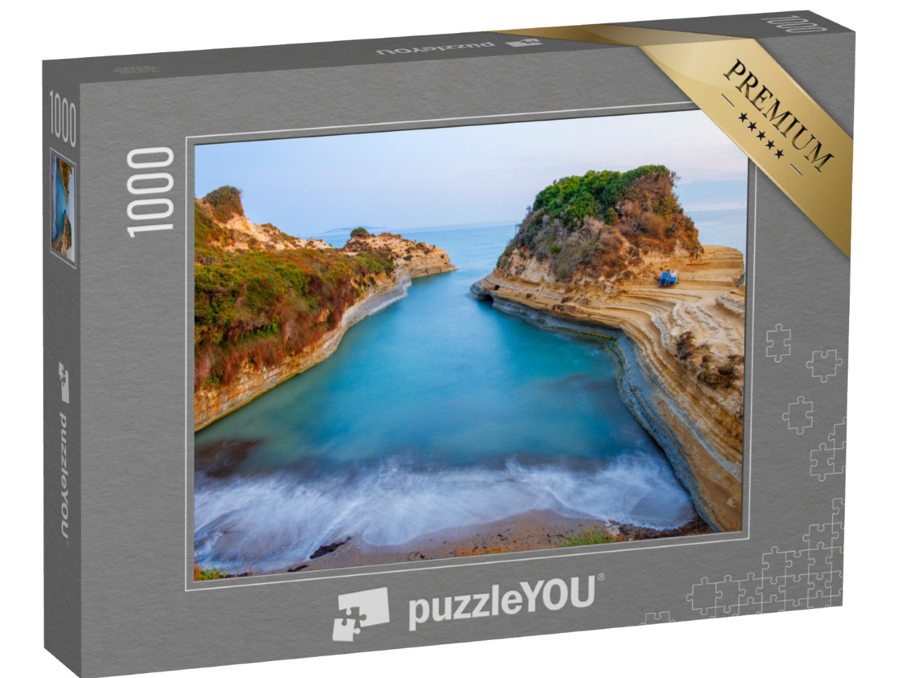 Puzzle 1000 Teile „Strand von Canal d'Amour, Korfu, Griechenland“