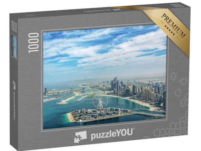 Puzzle 1000 Teile „Beeindruckende Luftaufnahme der Skyline von Dubai“