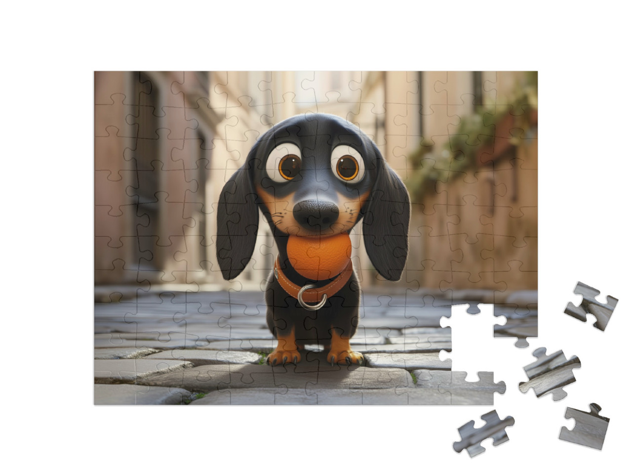 Puzzle 100 Teile „Unterwegs mit Oscar“