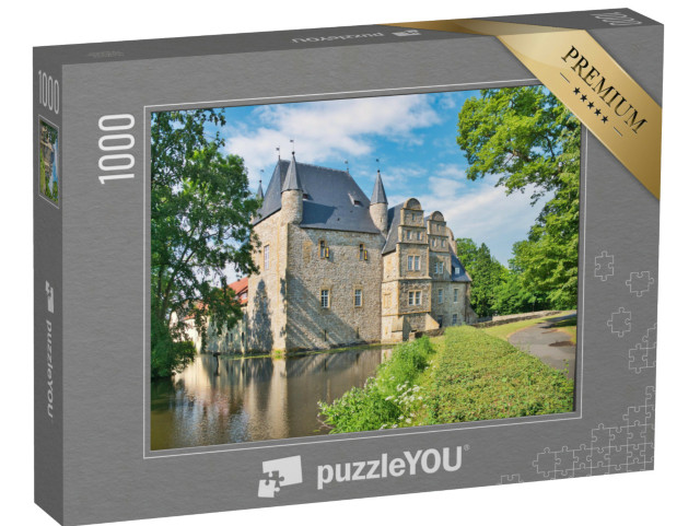 Puzzle 1000 Teile „Wasserschloss Schelenburg bei Schledehausen, Bissendorf bei Osnabrück“