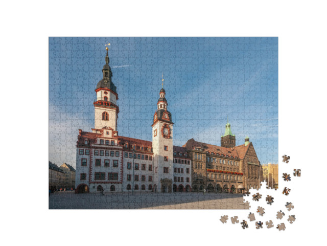 Puzzle 1000 Teile „Rathaus Chemnitz“
