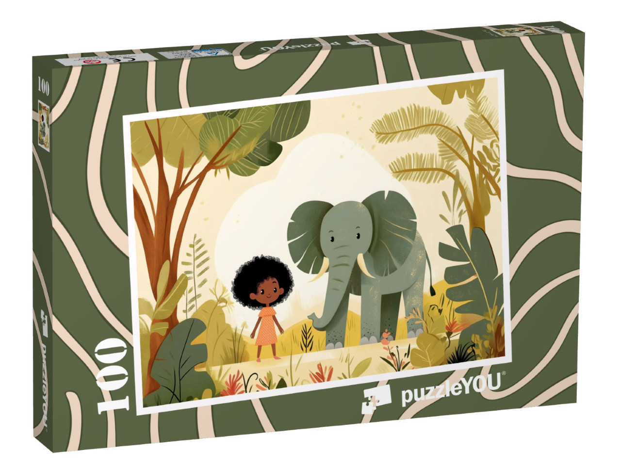 Puzzle 100 Teile „Der kleine Elefant“