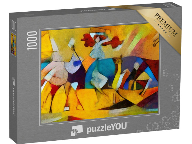 Puzzle 1000 Teile „Alternative Reproduktionen im Stil von von Picasso und Kandinsky“