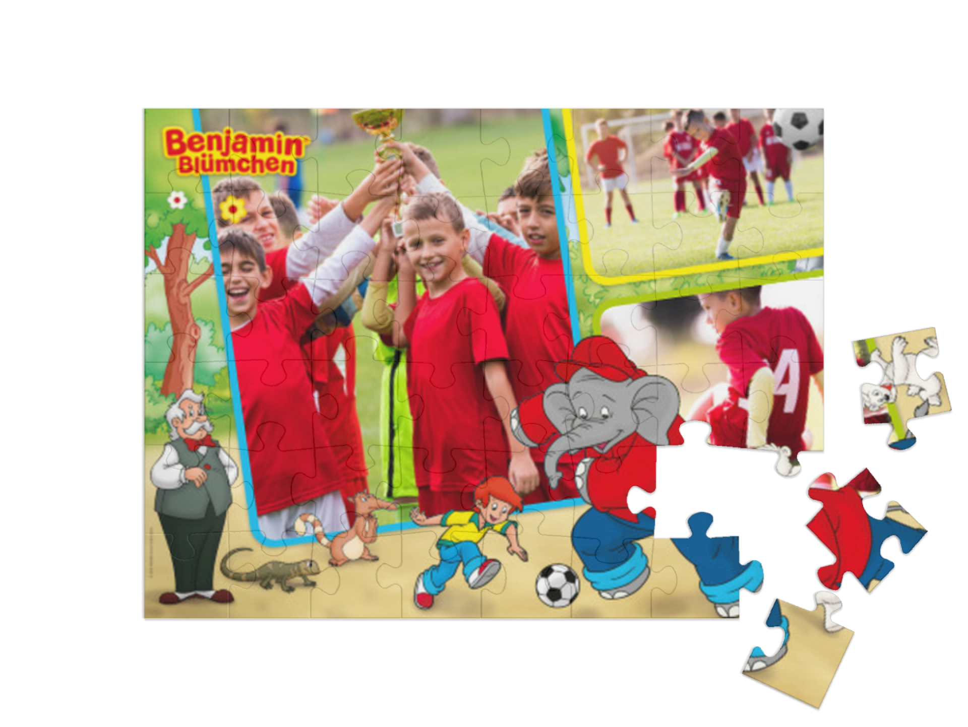 „Fußball“ in Querformat Collage