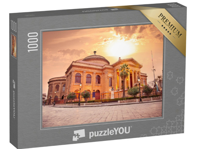Puzzle 1000 Teile „Teatro Massimo, Opernhaus in Palermo, Sizilien“