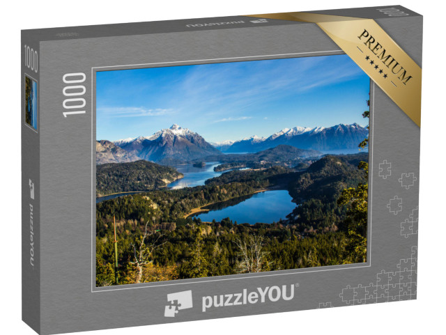Puzzle 1000 Teile „Blick auf den See Nahuel Huapi bei Bariloche, Argentinien“