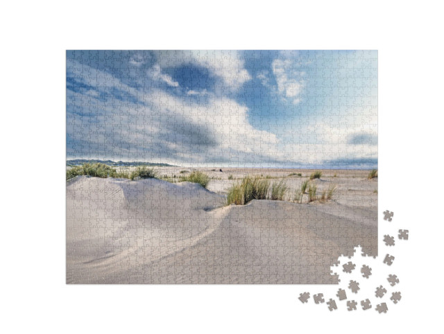 Puzzle 1000 Teile „Wunderschöne Dünen auf Langeoog, Nordsee, Deutschland“