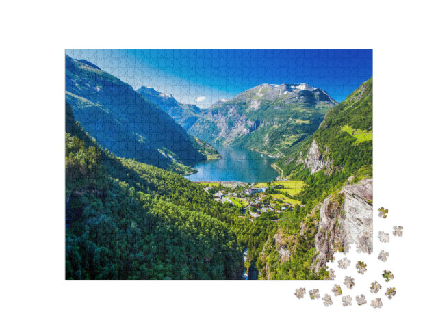 Puzzle 1000 Teile „Geirangerfjord in Norwegen“