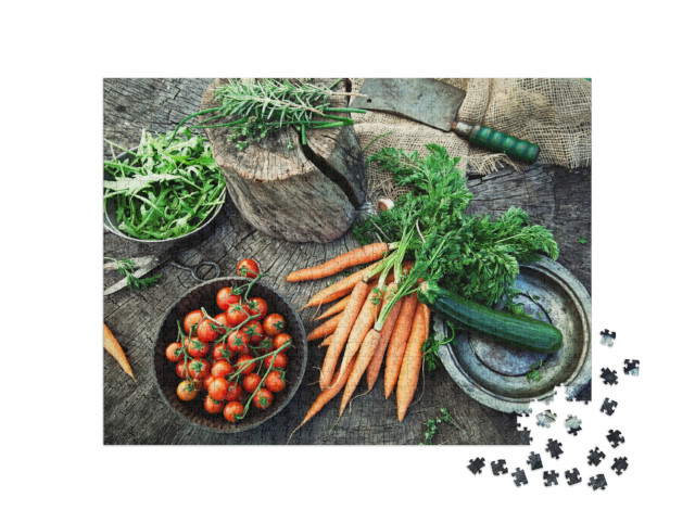 Puzzle 1000 Teile „Frisches Gemüse aus dem Garten“