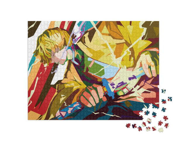 Puzzle 1000 Teile „Pop-Art-Anime kimetsu no yaiba“